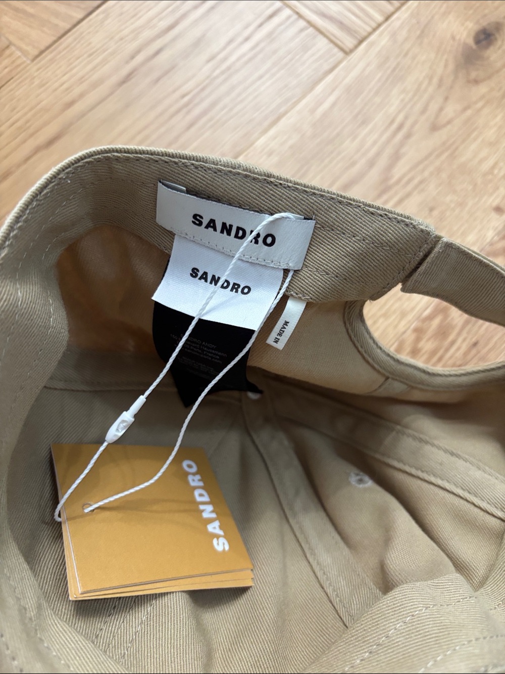 Sandro Khaki Baseball Cap - New with tags - Picture 3 of 5